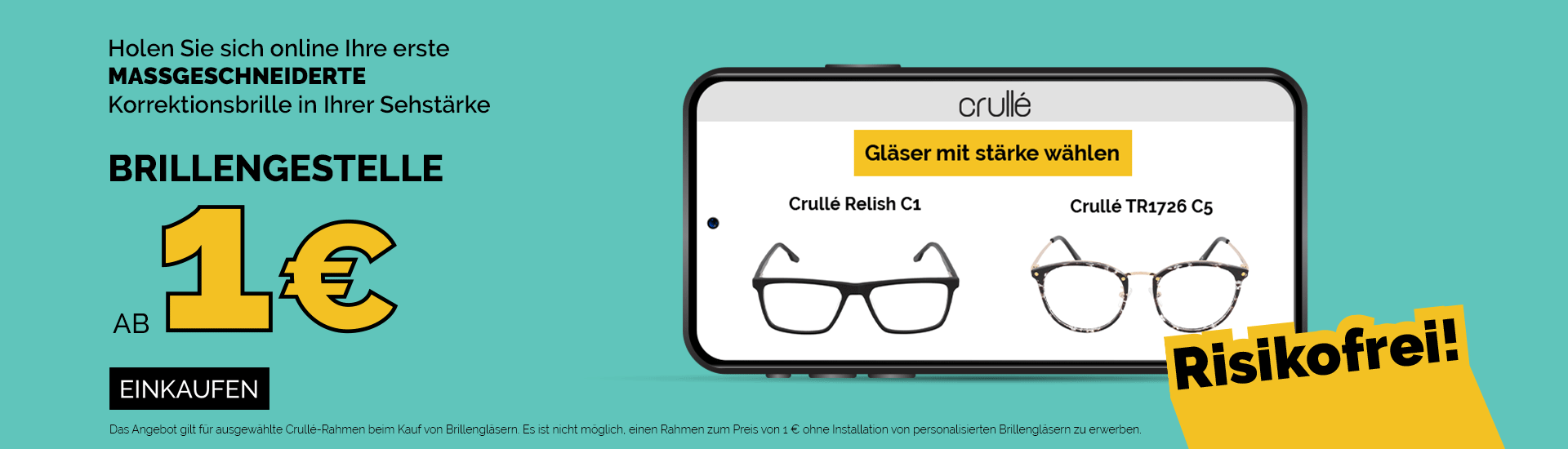 1€ Crulle glasses
