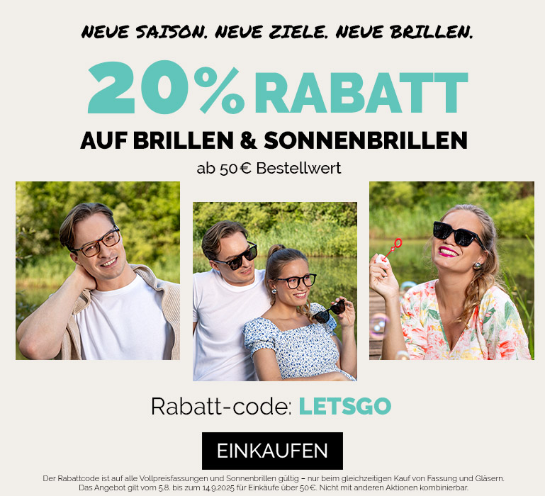 20% off frames&sunglasses