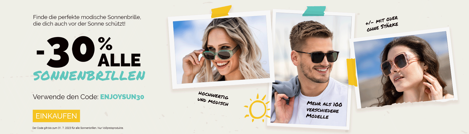 30 rabatt sonnebrille