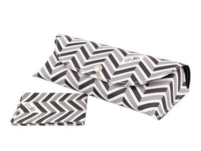 Glasses case Crullé with cleaning cloth - Arrow Pattern