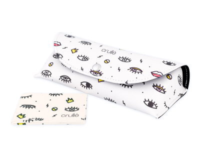 Glasses case Crullé with cleaning cloth - Happy Eyes 