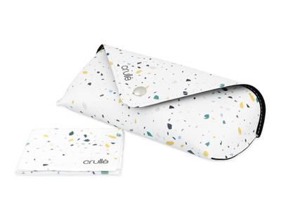 Glasses case Crullé with cleaning cloth - Stardust